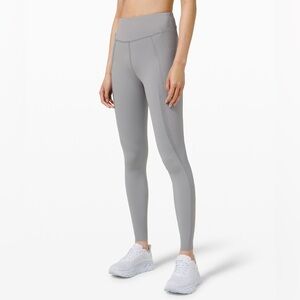 Lululemon Gloss Trim Run SHR Tight 28” Size 6 EUC